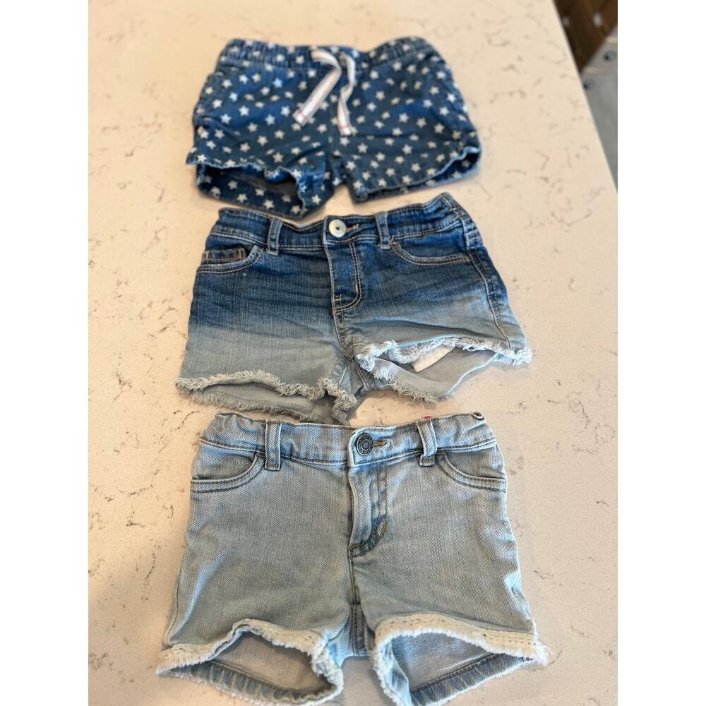 2t girls denim shorts lot
